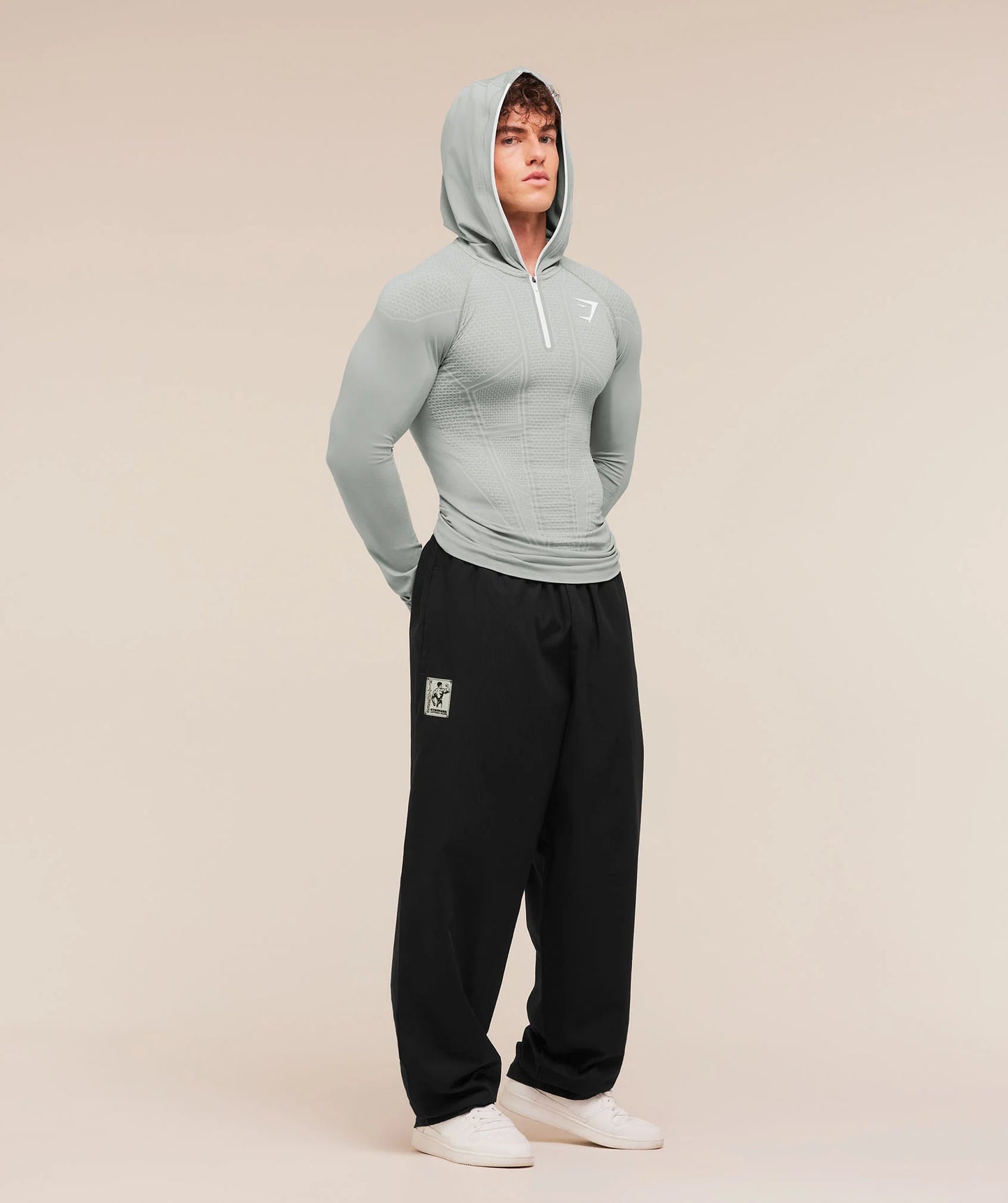 Onyx Compresión Hoodie V1 - Gris