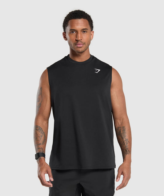 Gymshark Oversized Performance Tank - Black