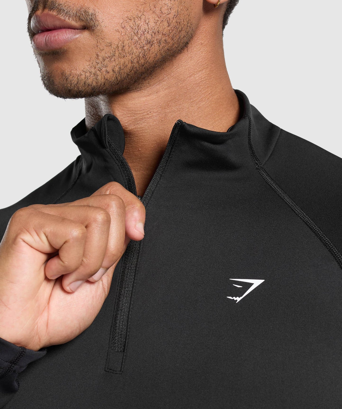 Hoodie Performance 1/4 Zip - Negro
