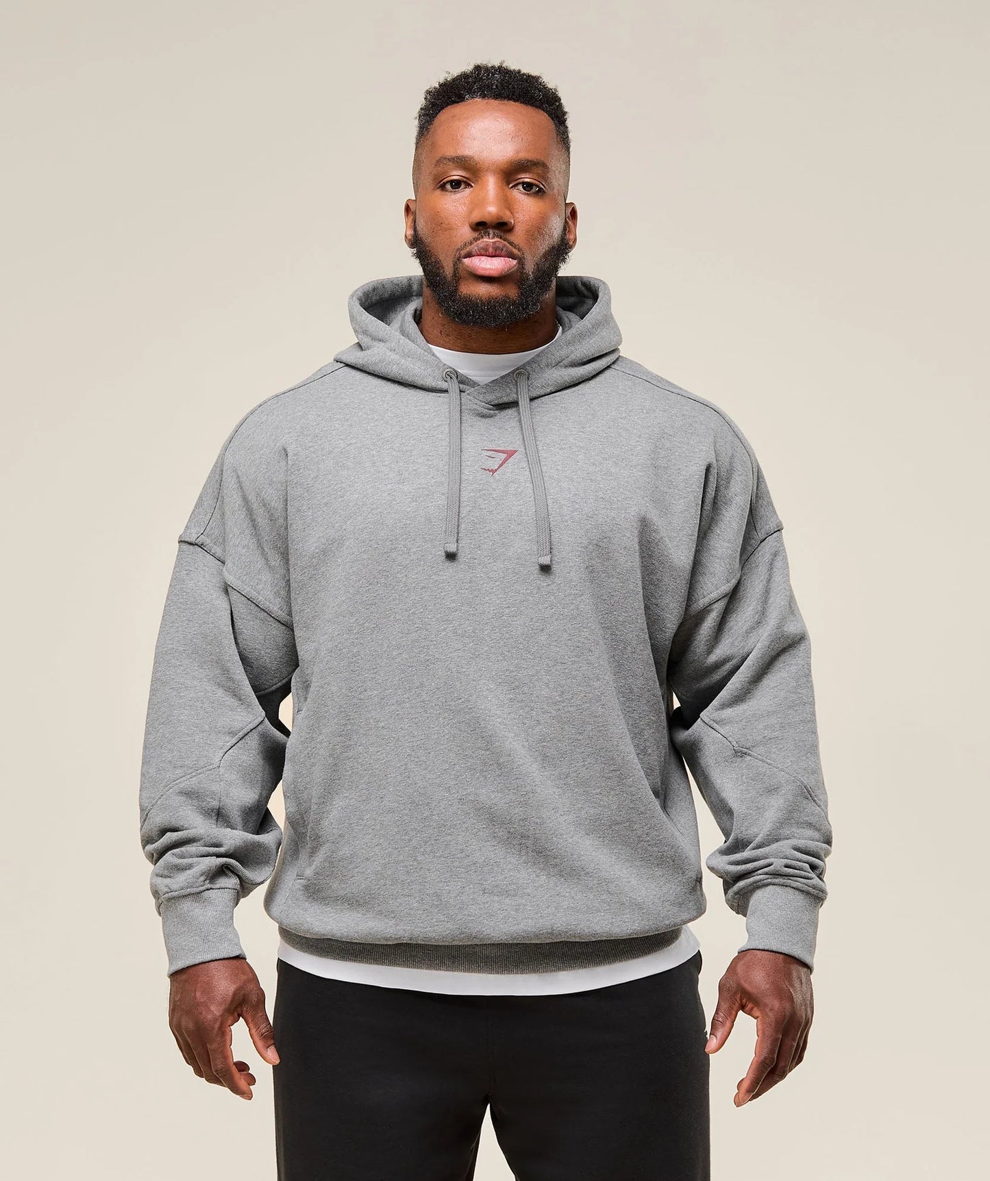 Hoodie Power - Gris/Rojo