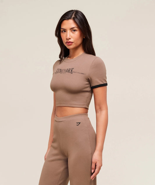 Crop Top Algodón  - Mocha