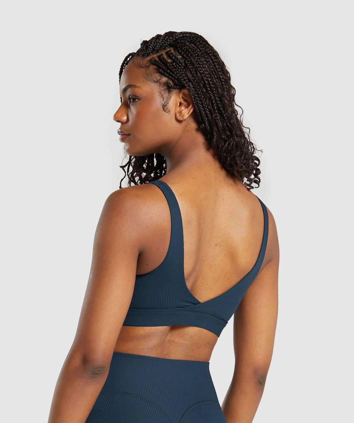 Gymshark Crossover Sports Bra - Navy