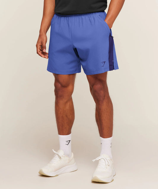 Short Deportivo 7 - Azul/Negro