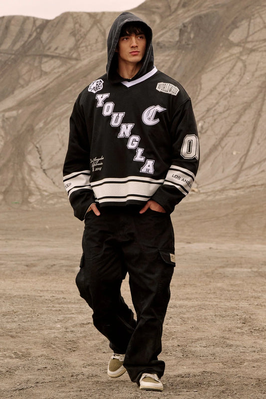 Jersey Hockey - Negro/Blanco