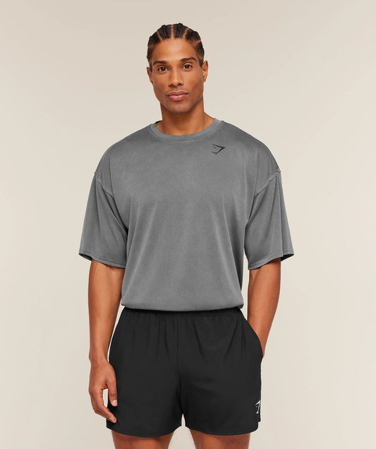 Playera Washed - Negra