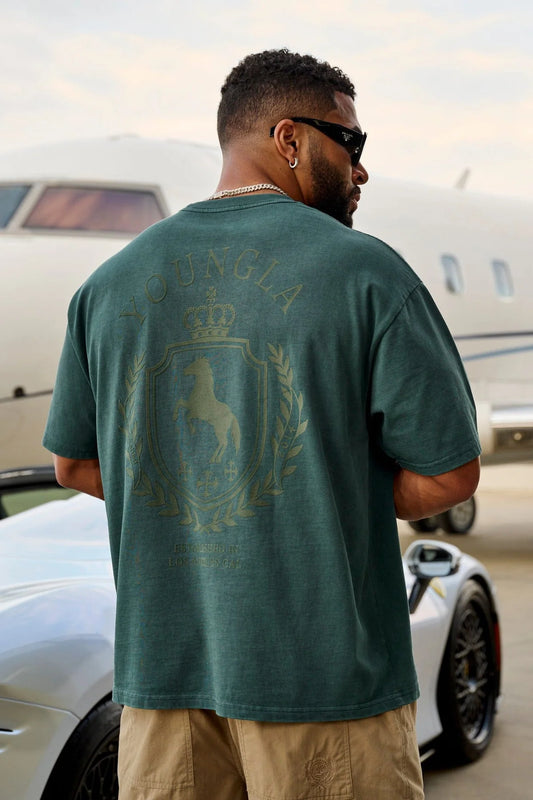 Playera Old Money - Verde Fuerte