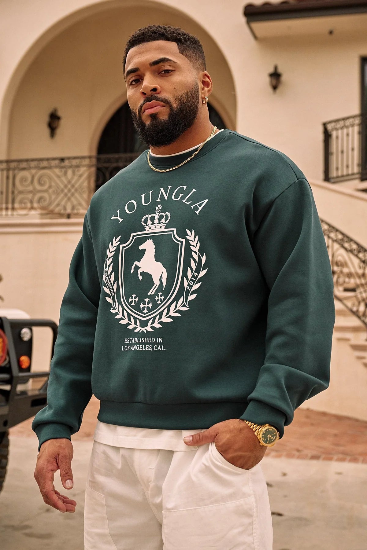 Suéter Old Money - Verde Fuerte