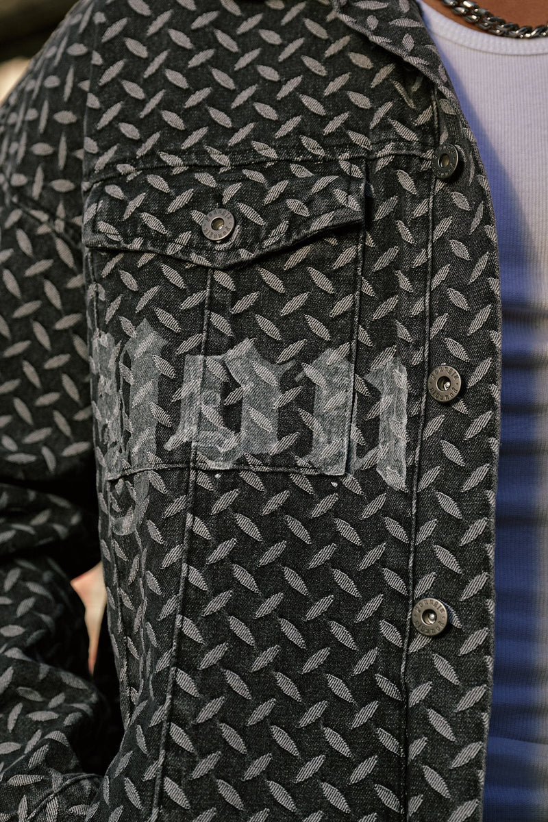 Chaqueta Denim - Negra Deslavada