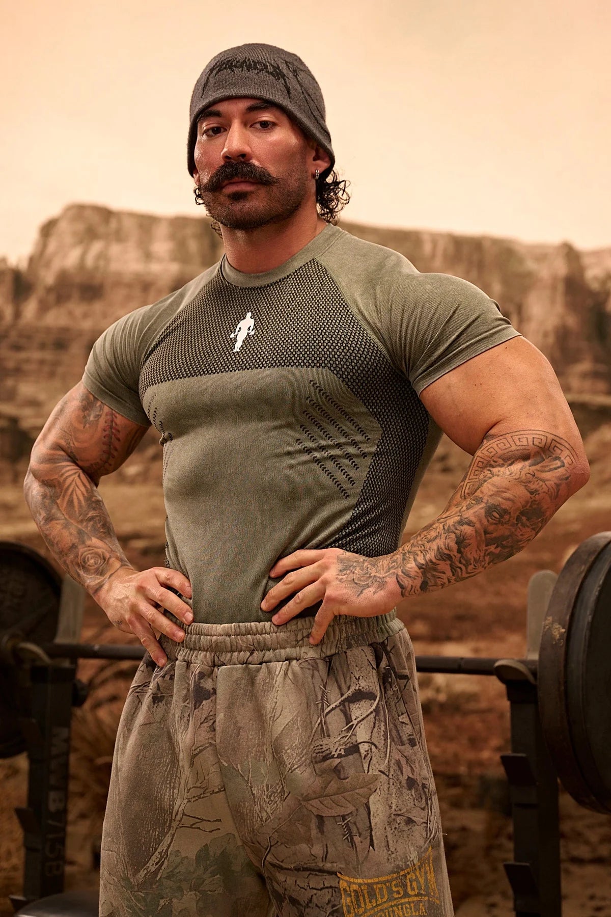 Playera Compresión Gold´s Gym - Verde