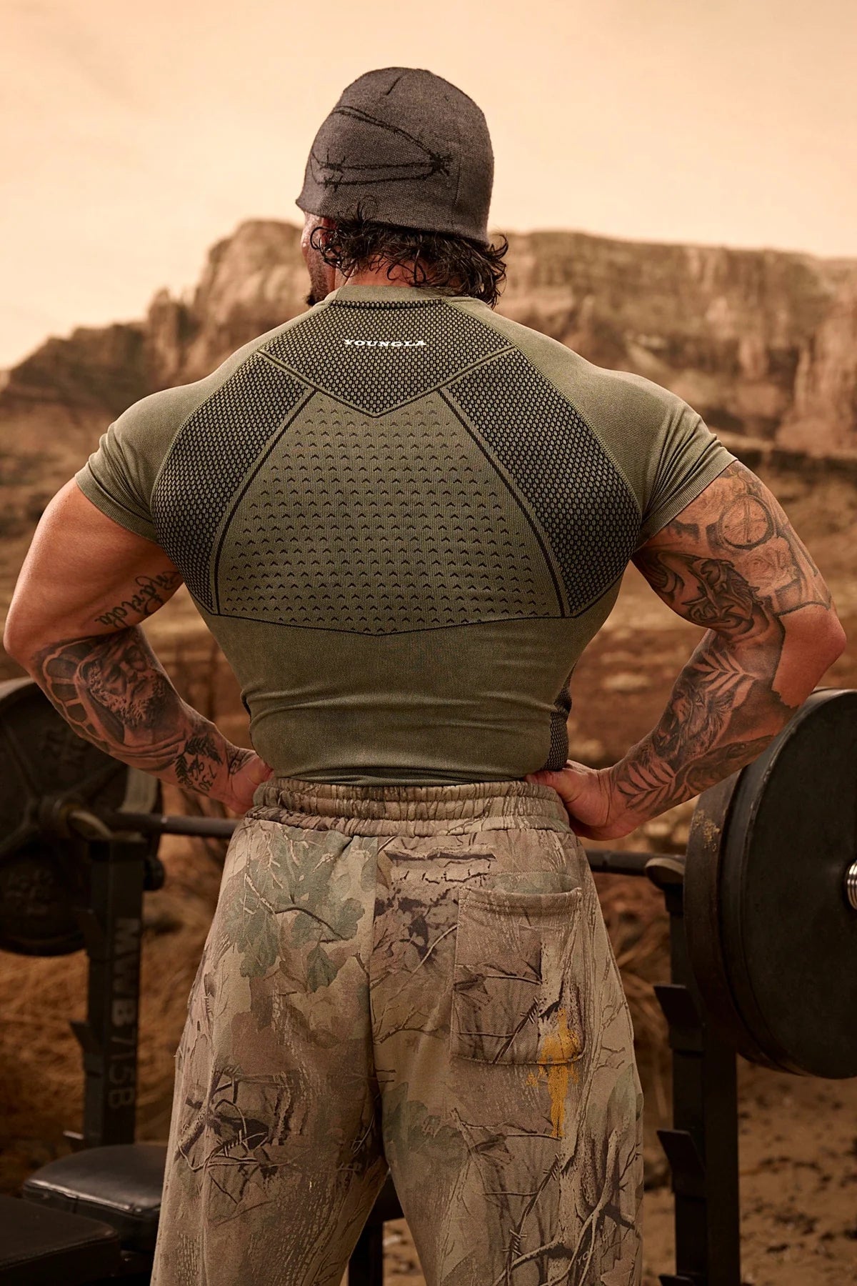 Playera Compresión Gold´s Gym - Verde