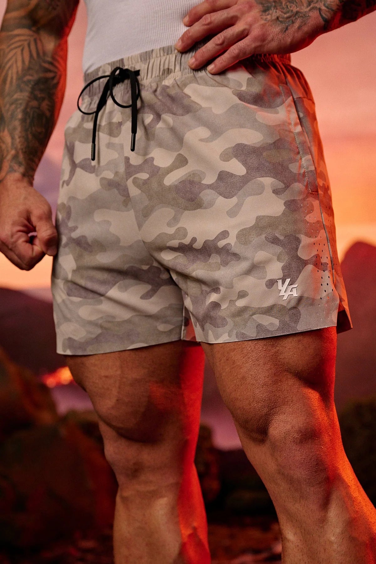 Short Deportivo Apex - Café Camo