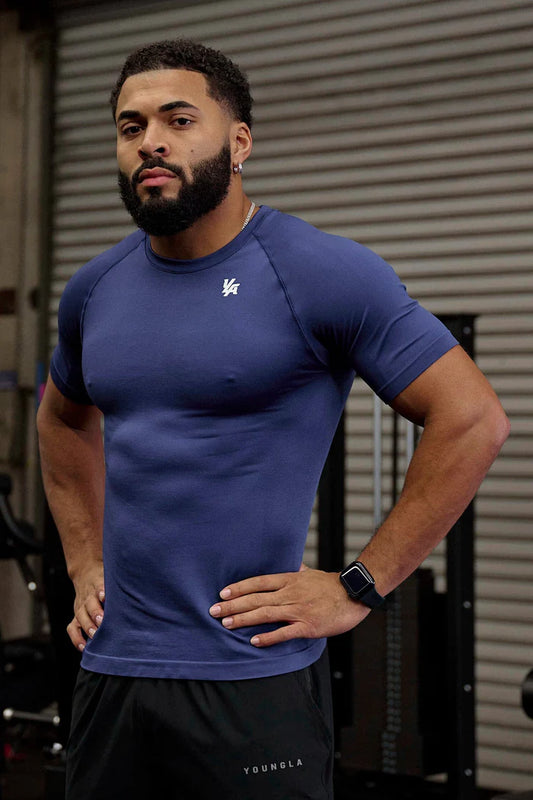 Combat Compression Tee - Navy