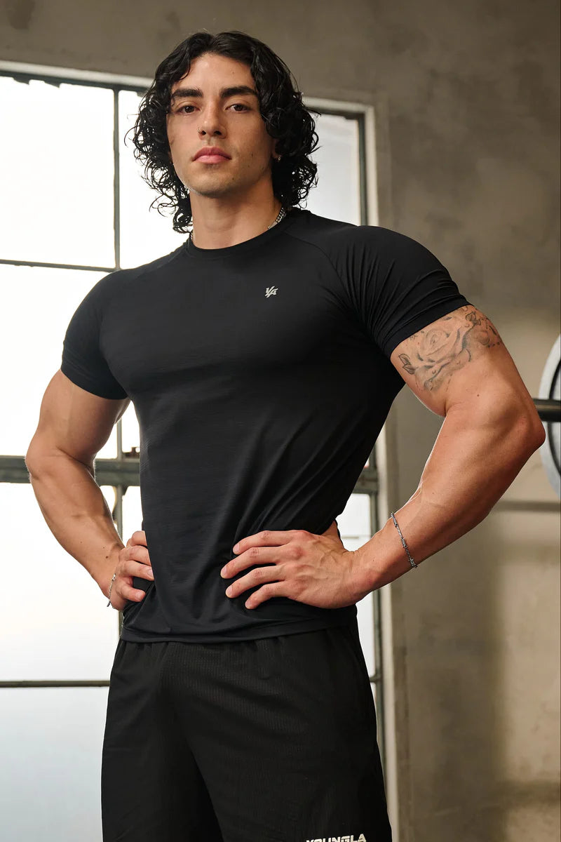 Playera Compresión Liquid - Negra