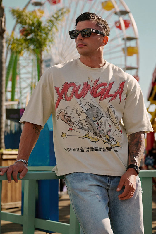 Camiseta Tom & Jerry - Beige