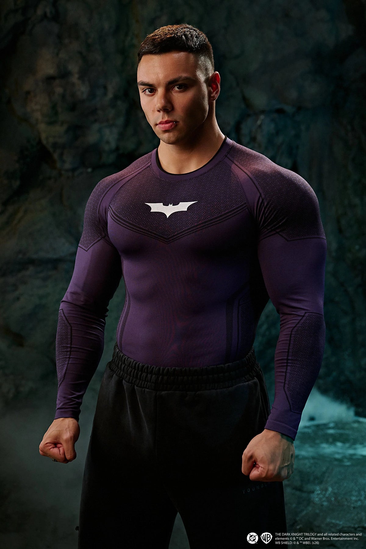 Playera Compresión Batman - Morada