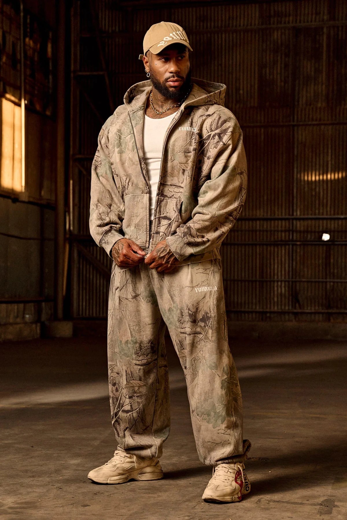 Hoodie Camuflada Zip - Desierto Camo