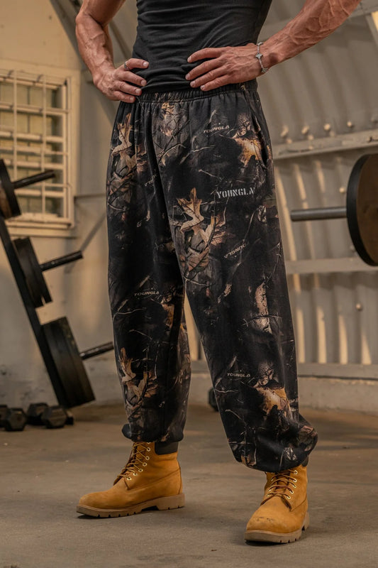 Jogger Baggy - Negro Camo
