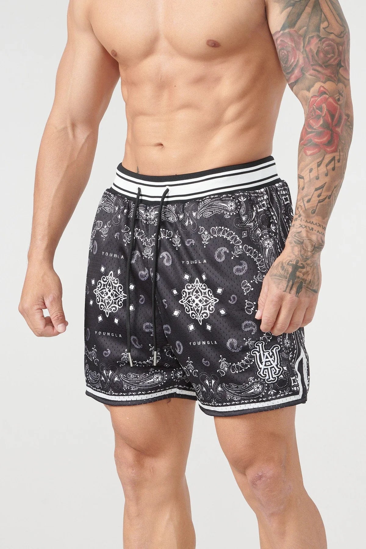 Short Malla Bandana - Negro