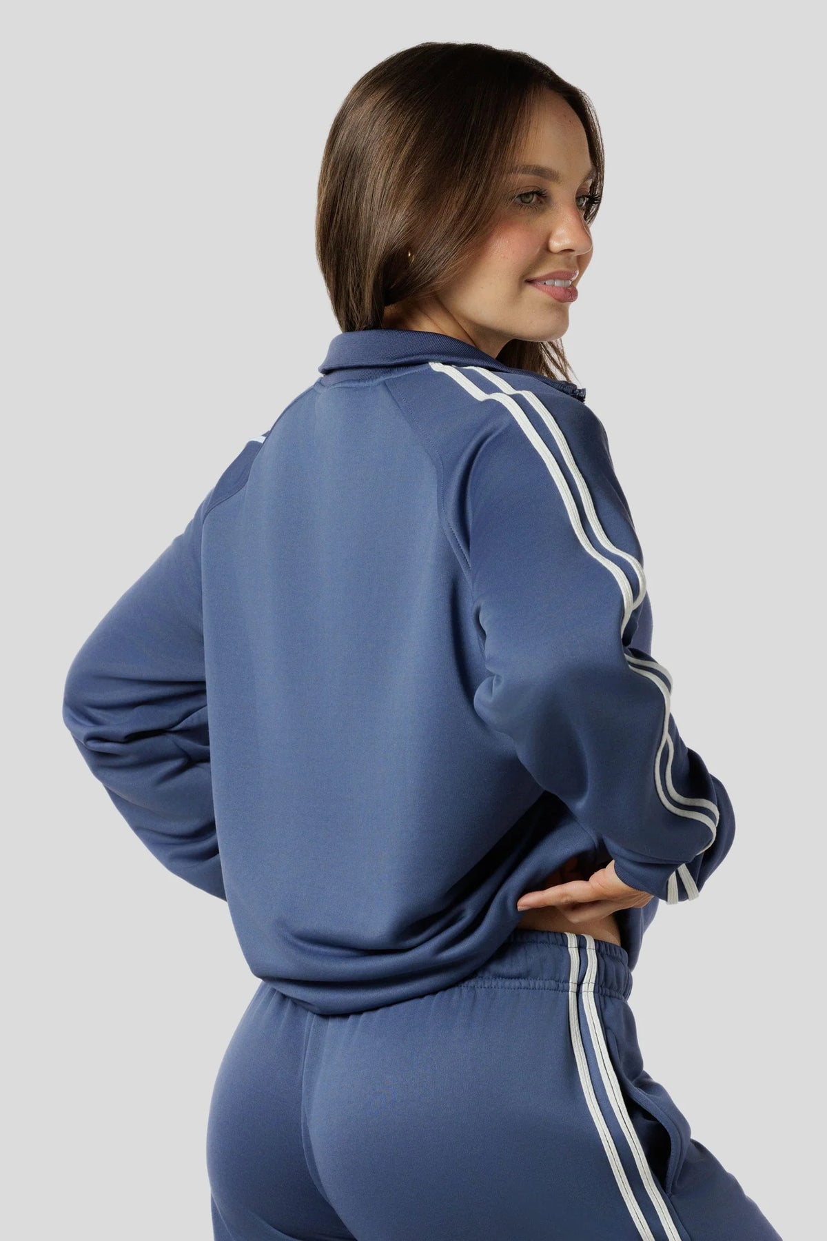 Hoodie 1/4 Zip Daily - Azul