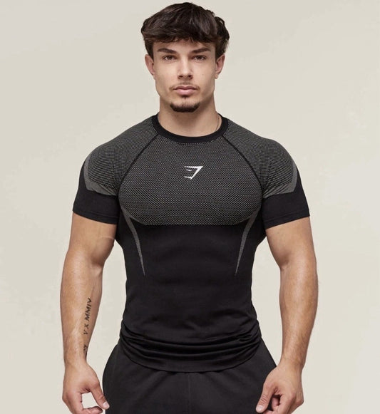 Onyx Compresión Manga Regular - Negro/Gris