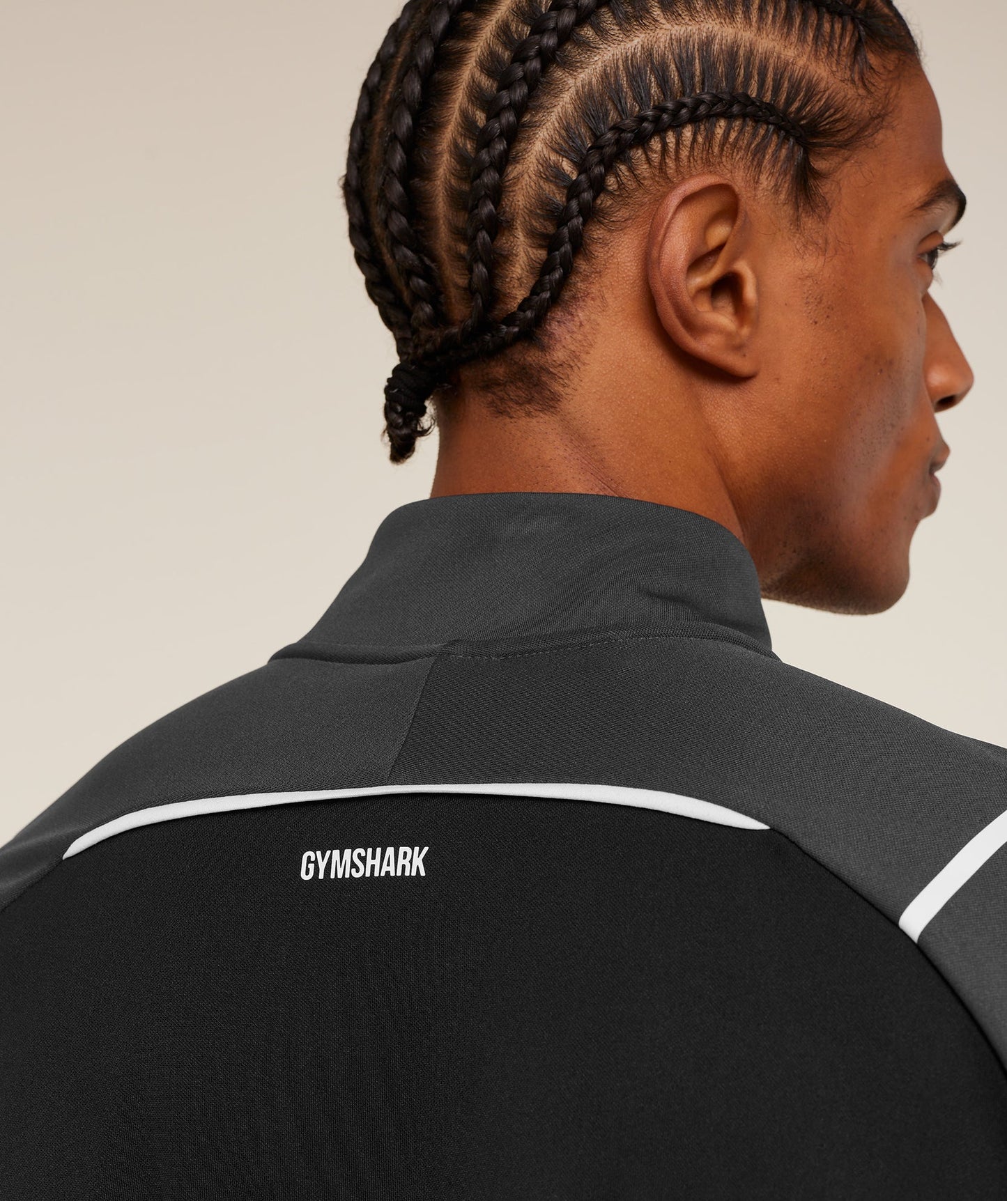 Hoodie 1/4 Zip - Gris Onyx/Negro