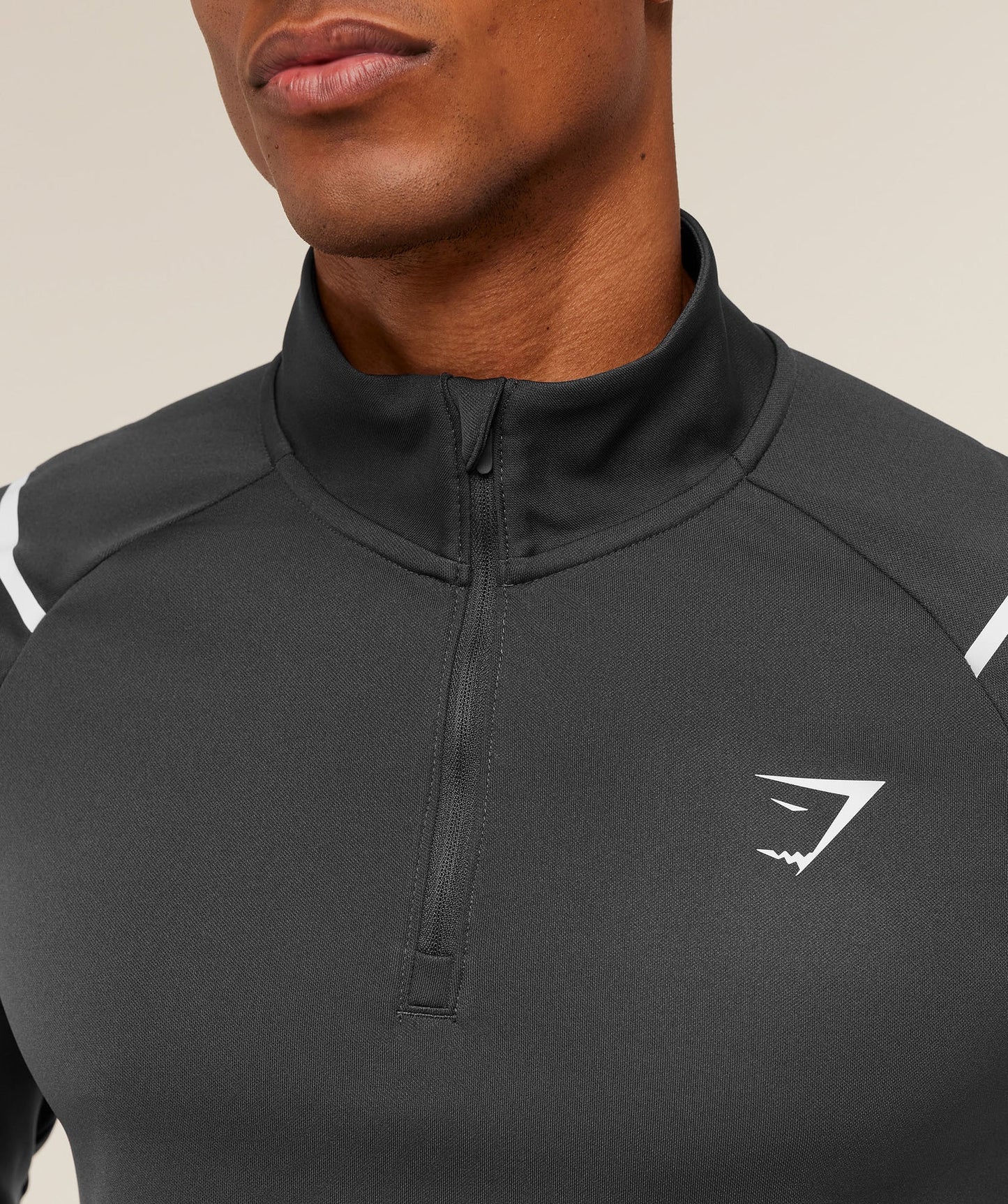 Hoodie 1/4 Zip - Gris Onyx/Negro