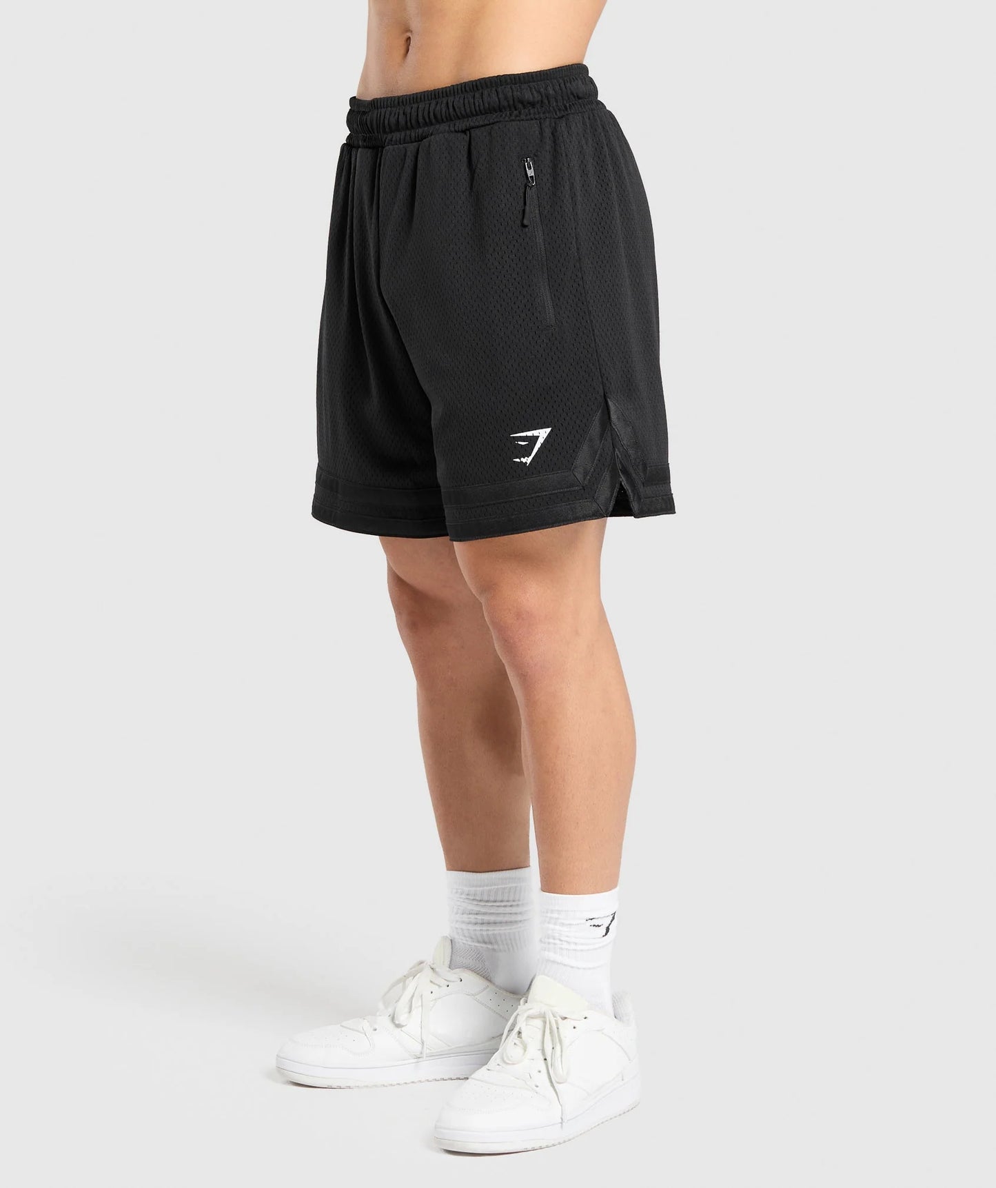 Short Malla Campus - Negro
