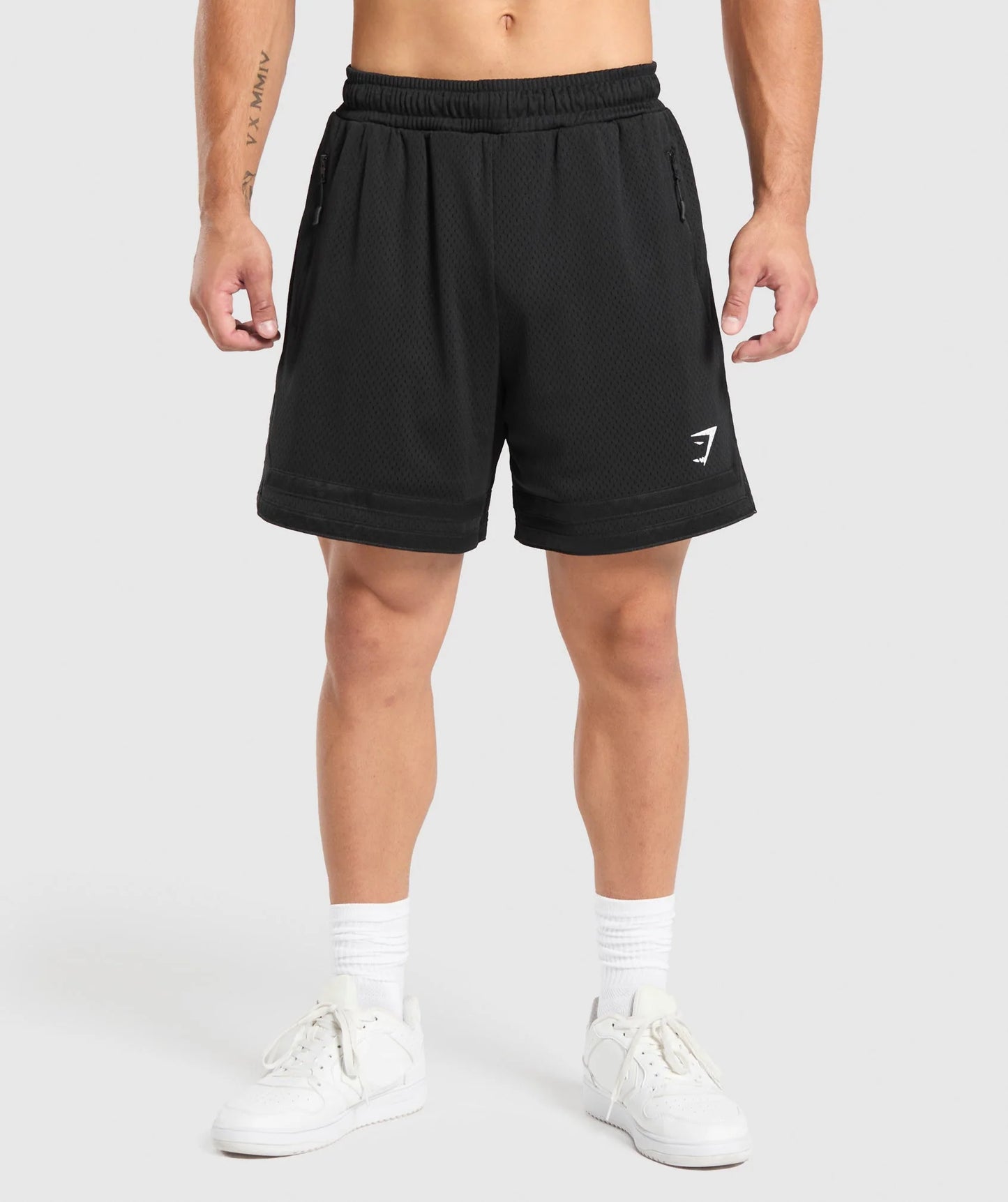 Short Malla Campus - Negro