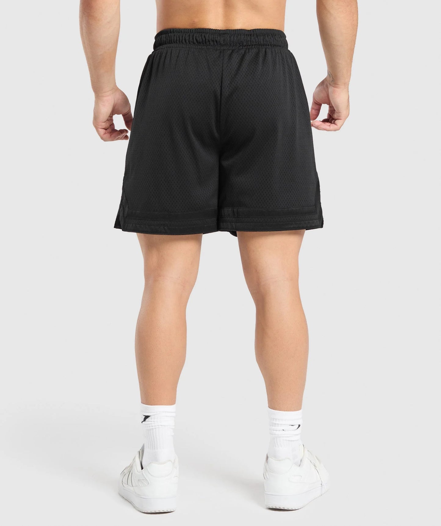 Short Malla Campus - Negro