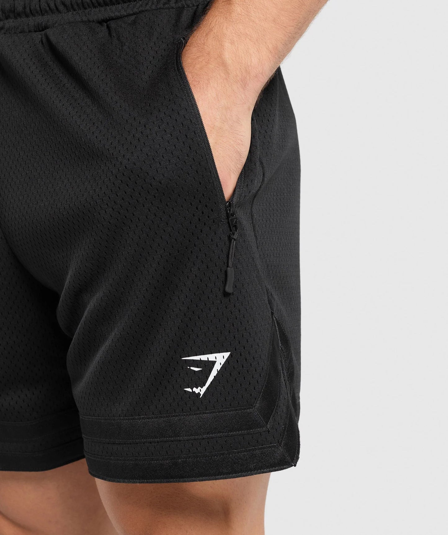 Short Malla Campus - Negro