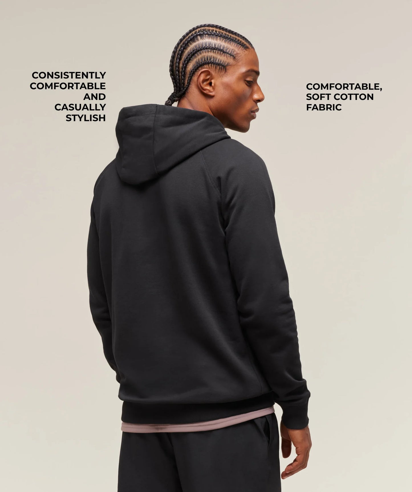 Hoodie Bordada - Negra