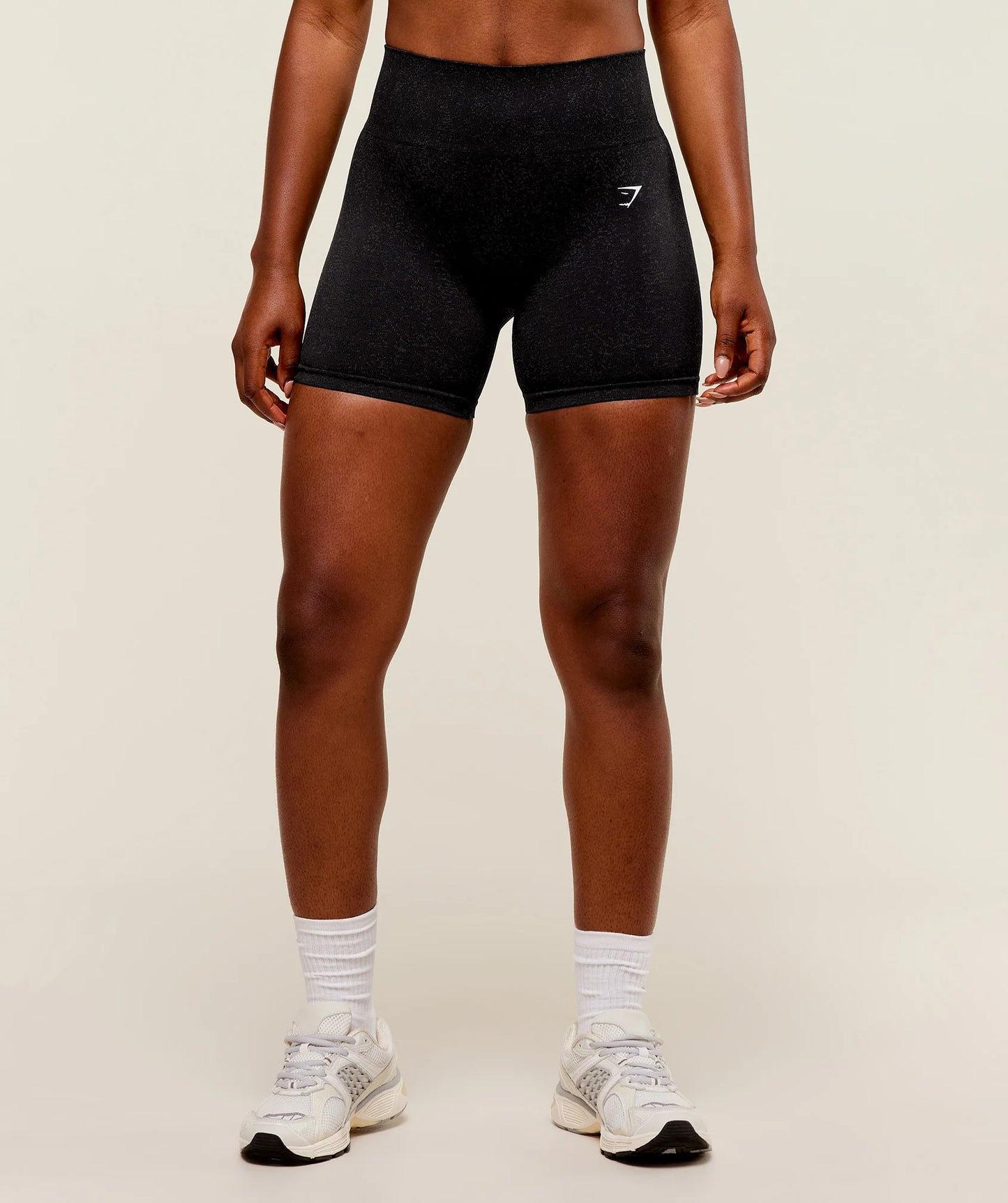 Short Fleck Sin Costuras - Negro