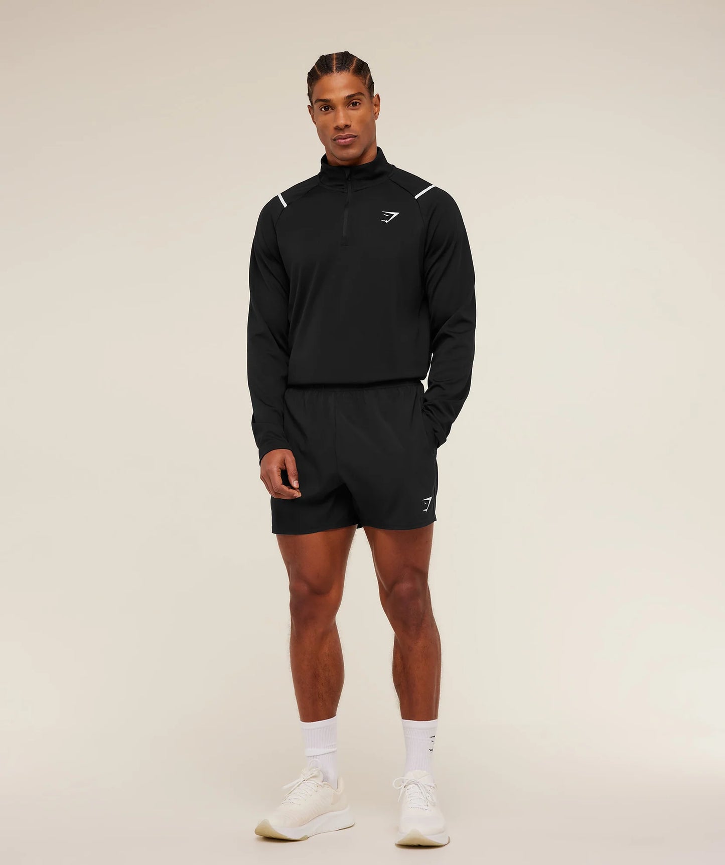 Hoodie 1/4 Zip - Negro