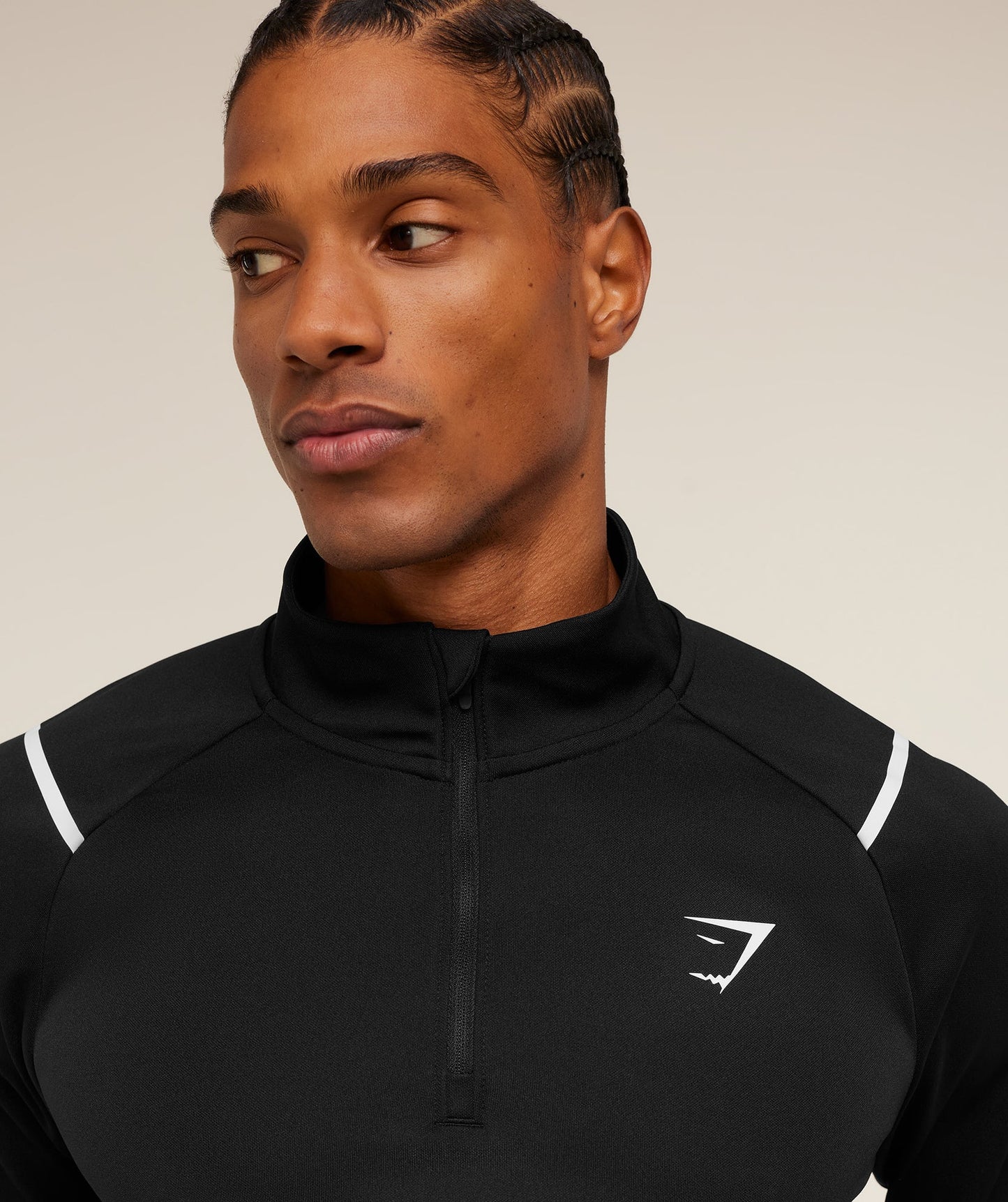 Hoodie 1/4 Zip - Negro