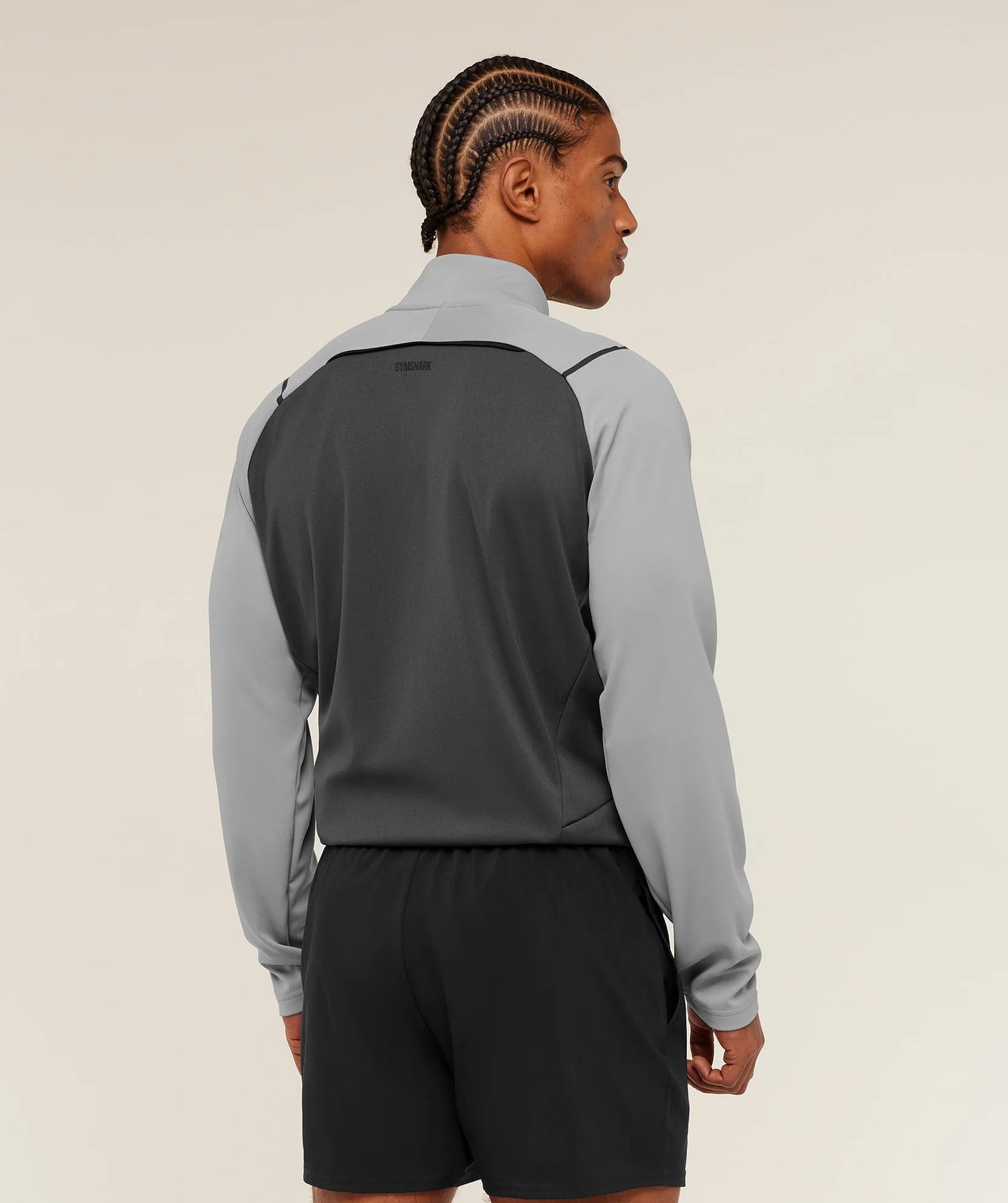 Hoodie 1/4 Zip - Gris/Negro