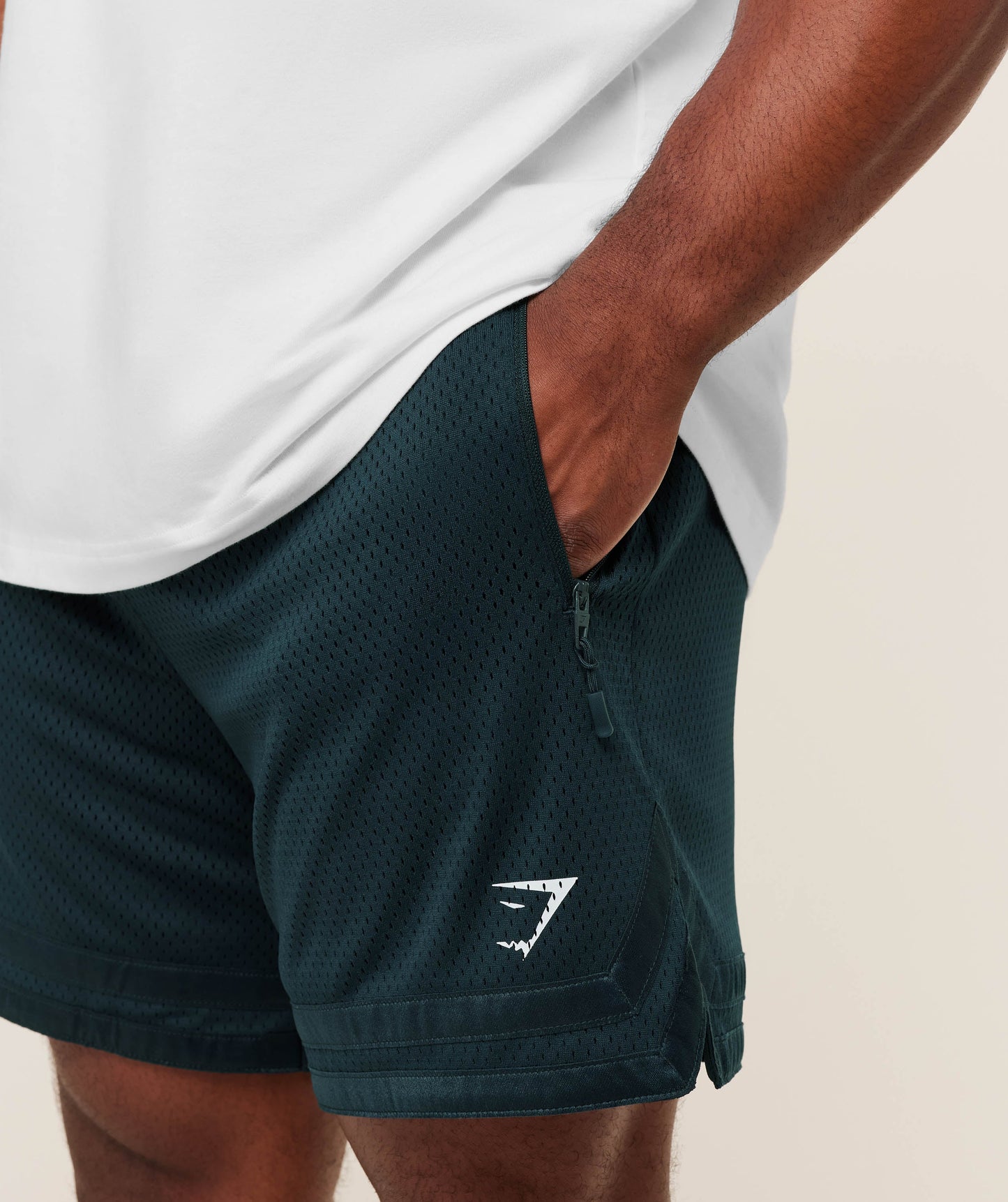 Short Malla Campus - Azul Fuerte