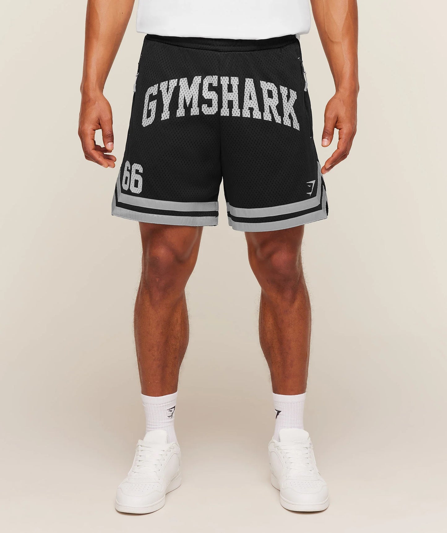 Short Malla Campus - Negro