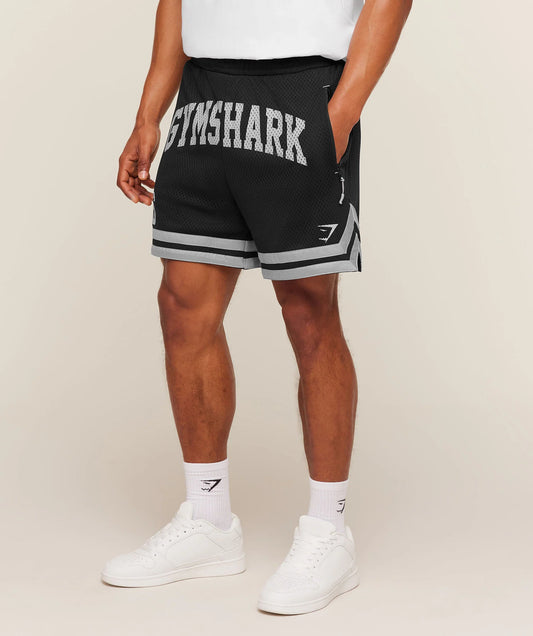 Short Malla Campus - Negro