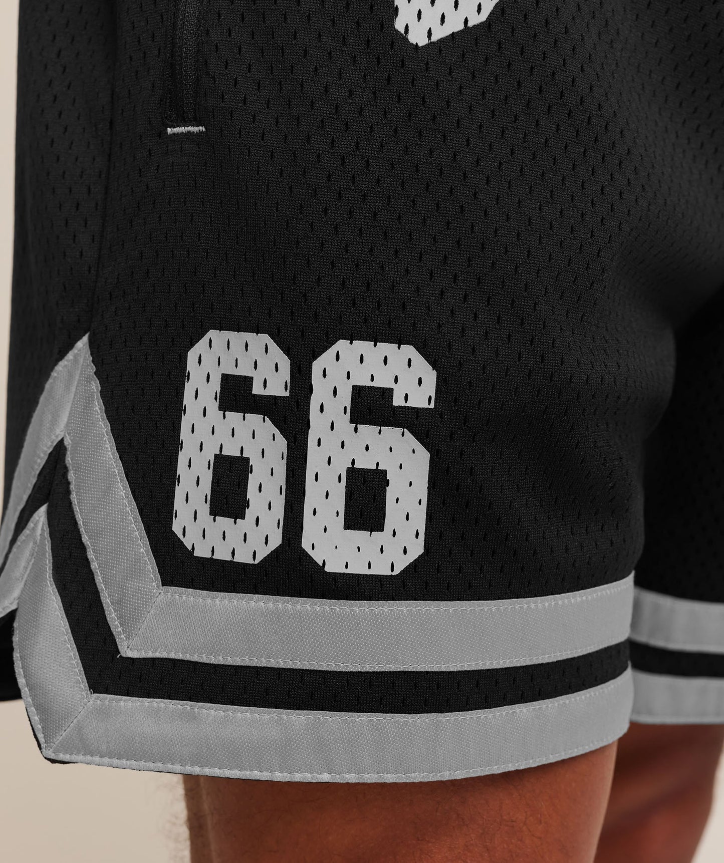 Short Malla Campus - Negro