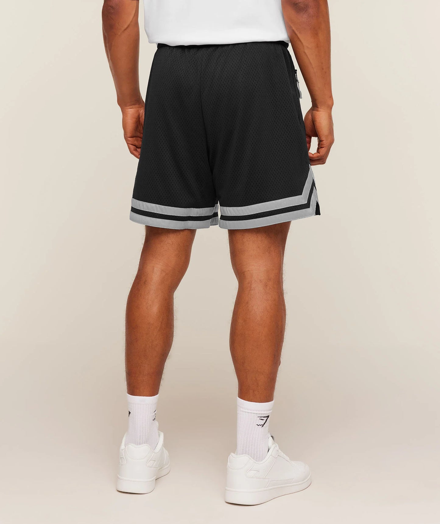 Short Malla Campus - Negro