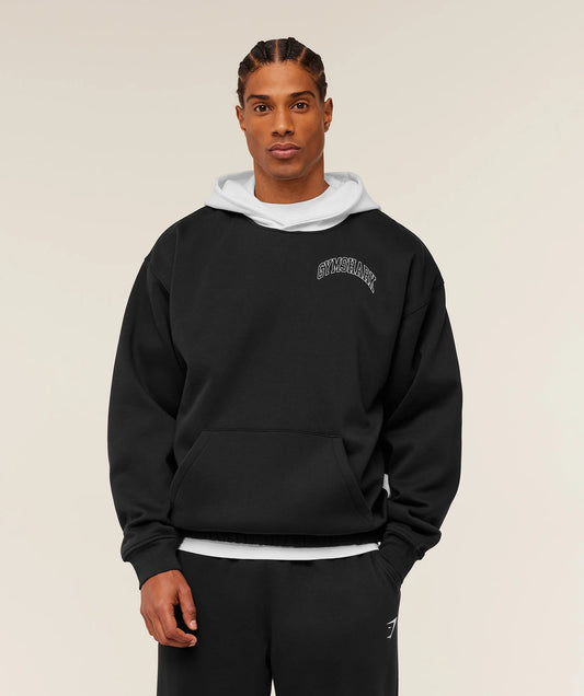 Hoodie Collegiate - Negra