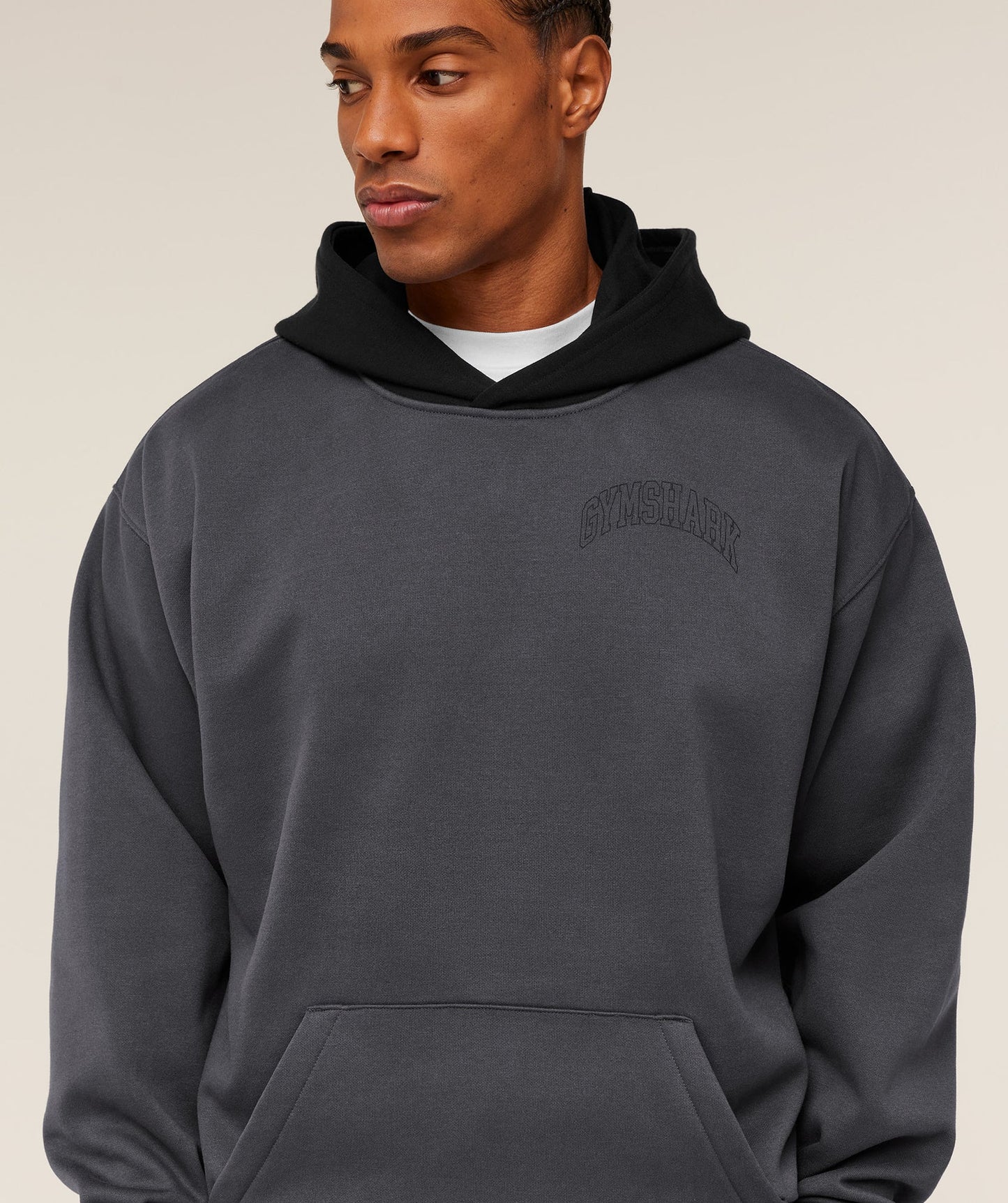 Hoodie Collegiate - Gris Onyx