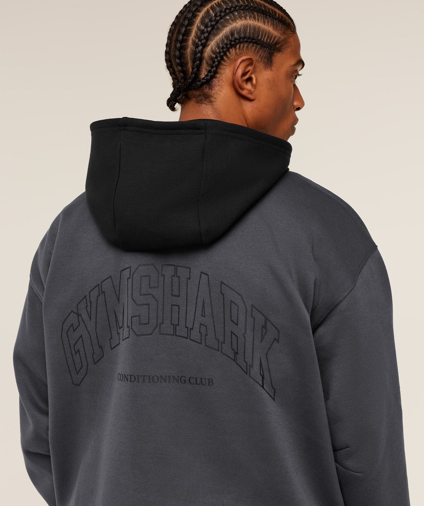 Hoodie Collegiate - Gris Onyx