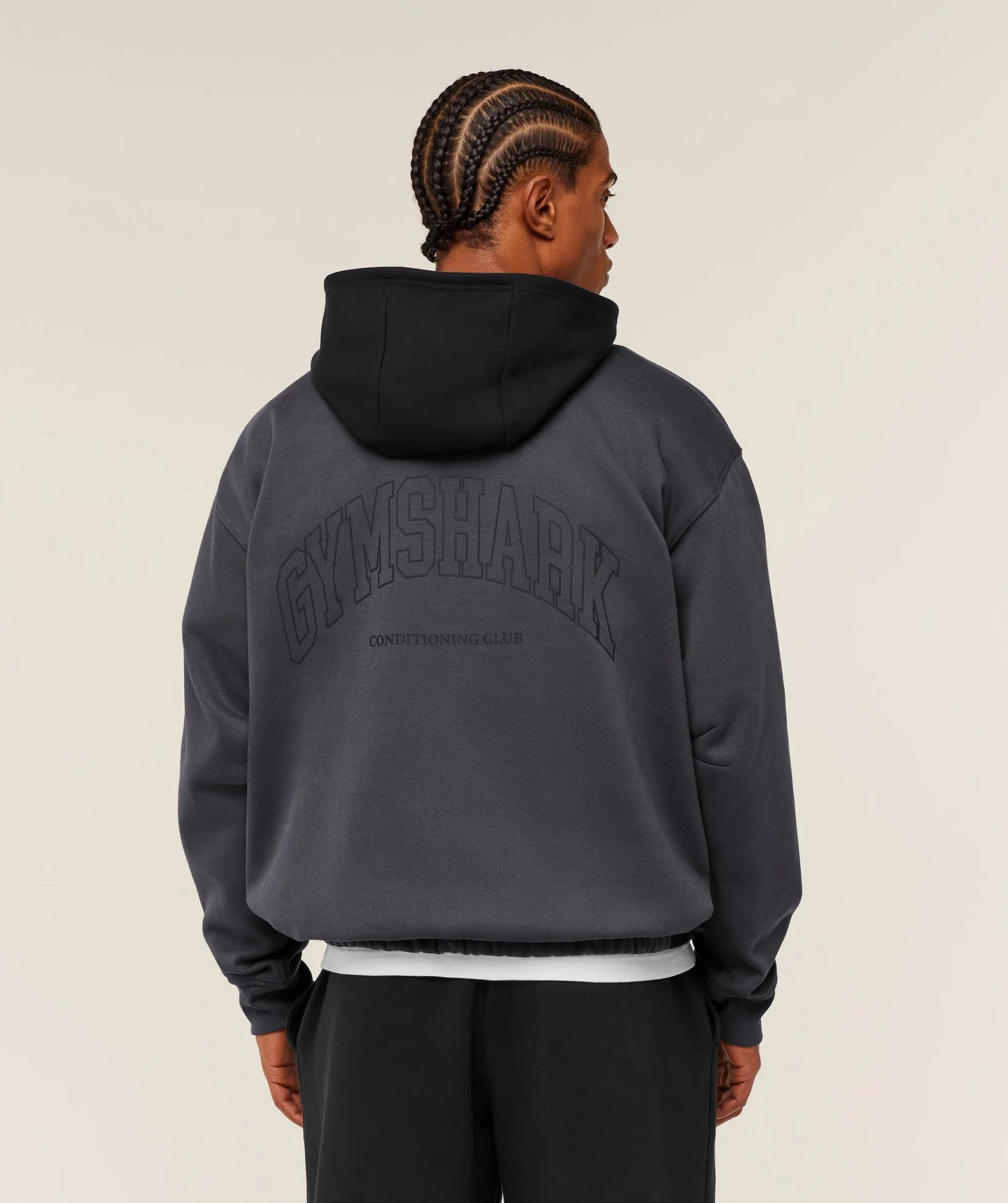 Hoodie Collegiate - Gris Onyx