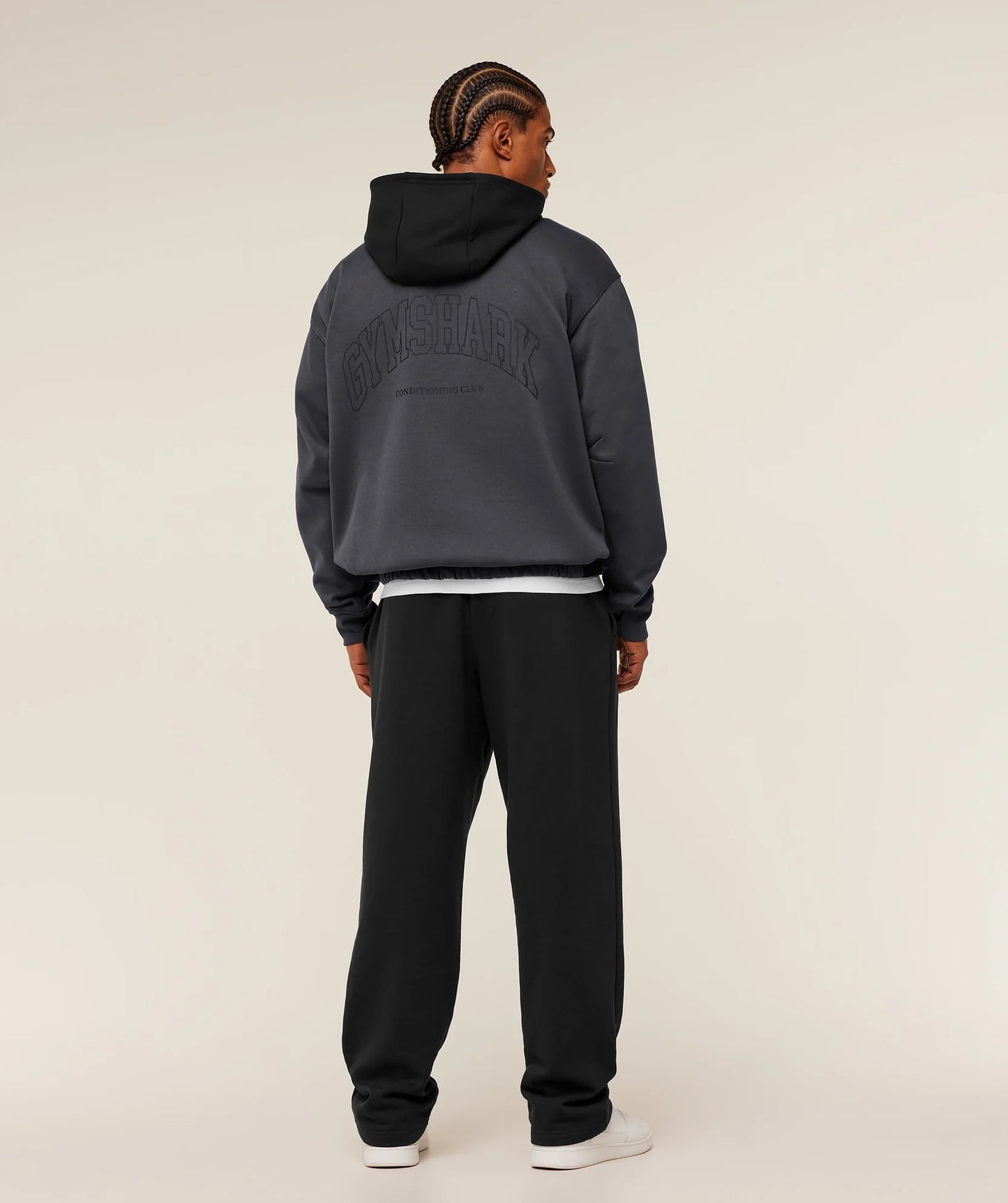 Hoodie Collegiate - Gris Onyx