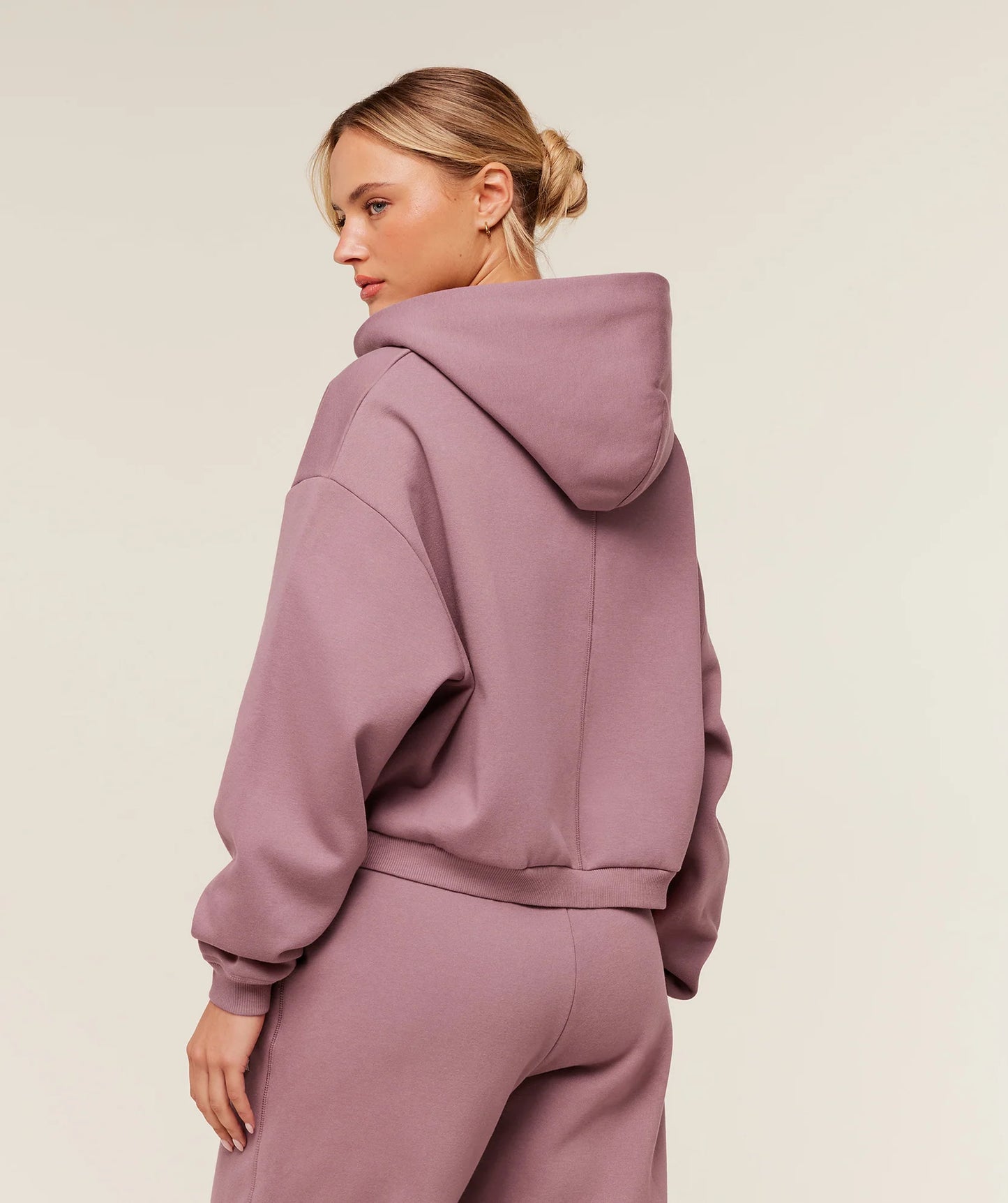 Hoodie Luxe Zip - Rosa