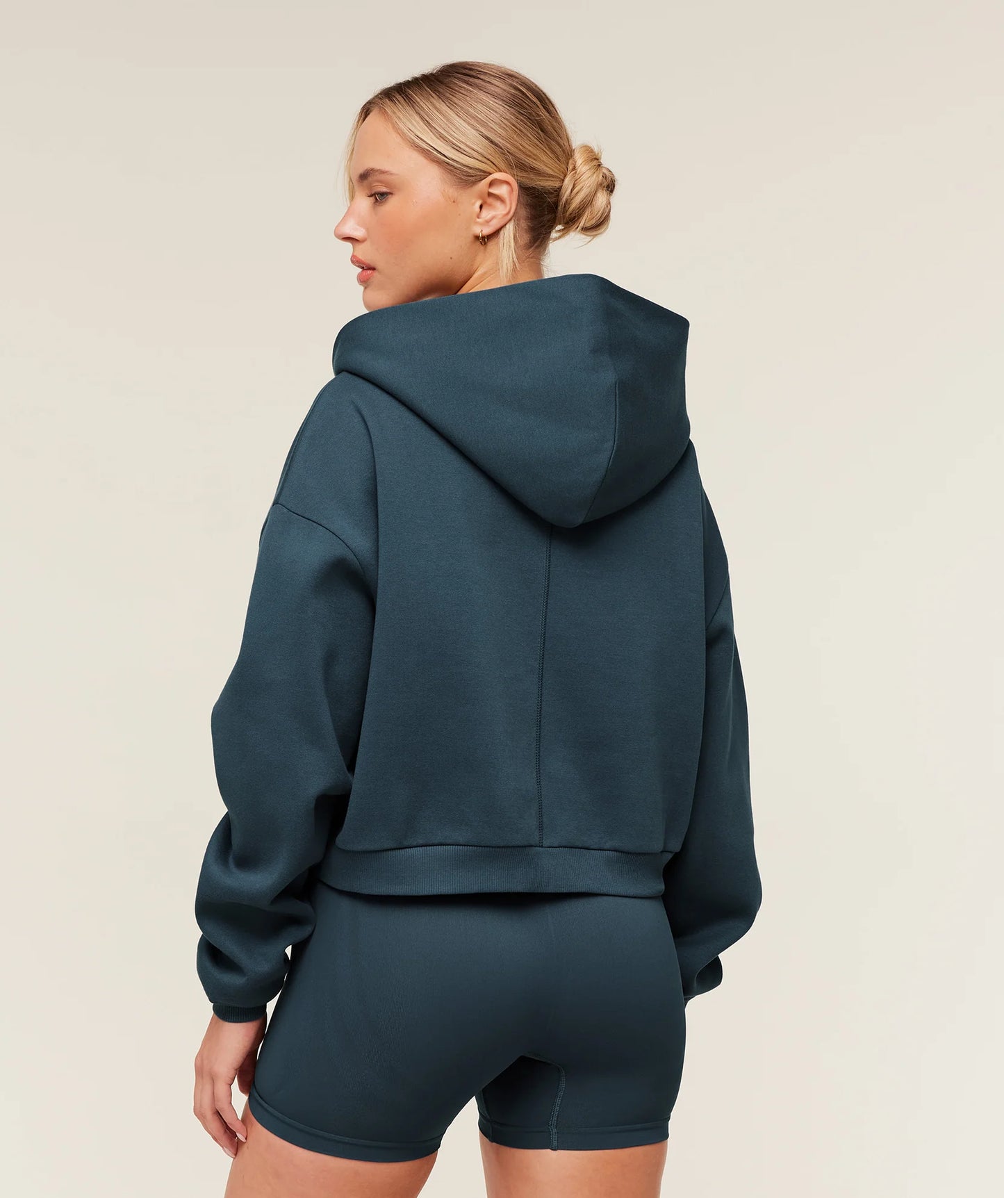 Hoodie Luxe Zip - Azul