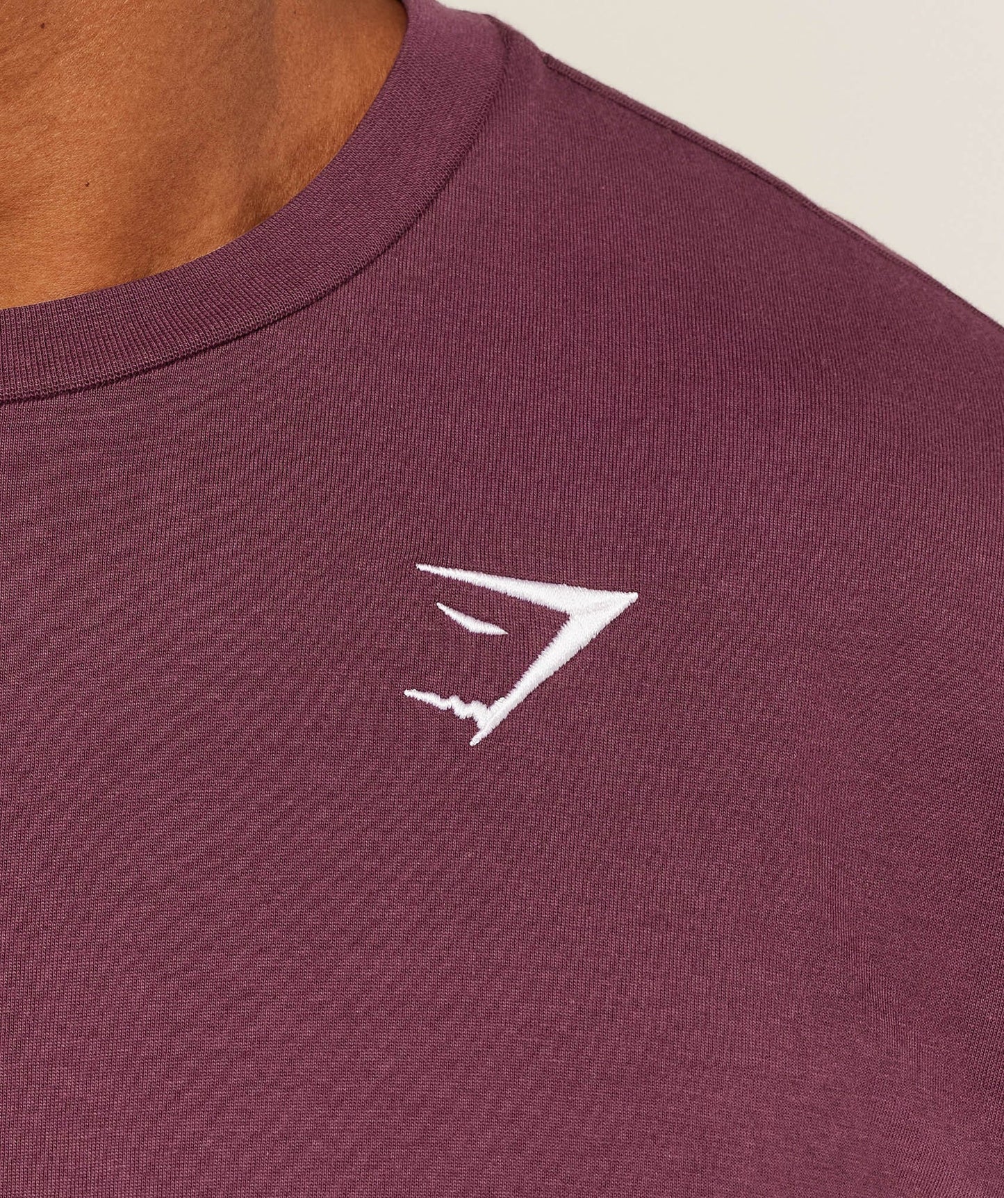 Playera Bordada Oversized - Vino