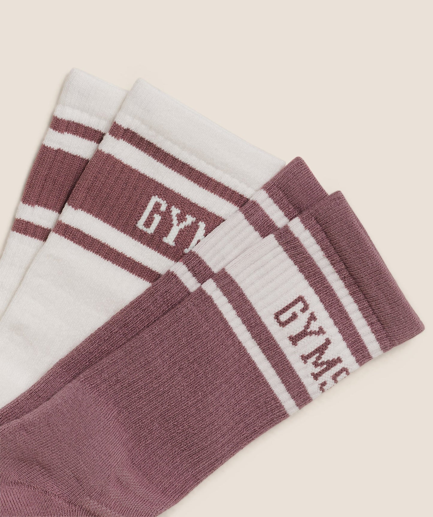 Calcetas Collegiate 2pk - Rosa/Beige