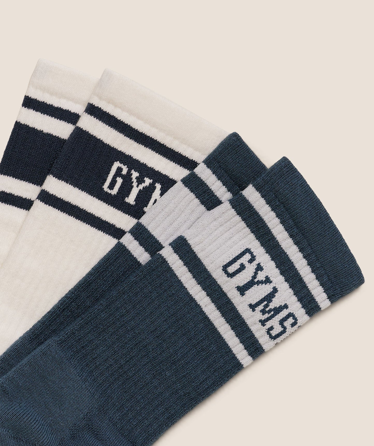 Calcetas Collegiate 2pk - Azul/Beige